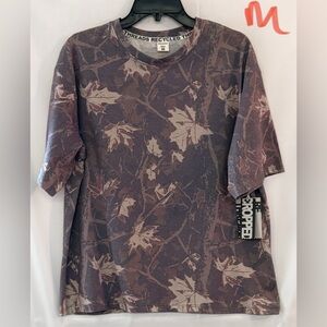 Threads Recycled Leaf Pattern Short Sleeve Tee